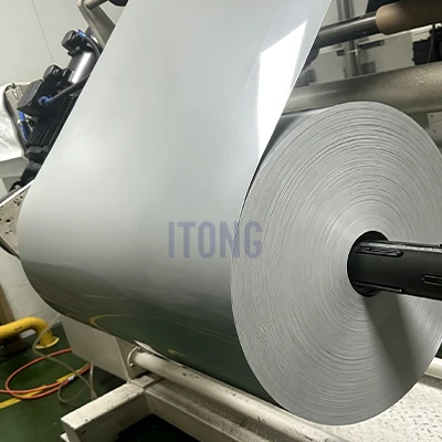 Rotlle de fulls laminats de doble cara de PE gris-